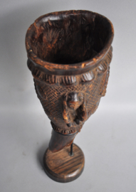 Decoratieve rituele beker van de KUBA, DR Congo, 1950-60