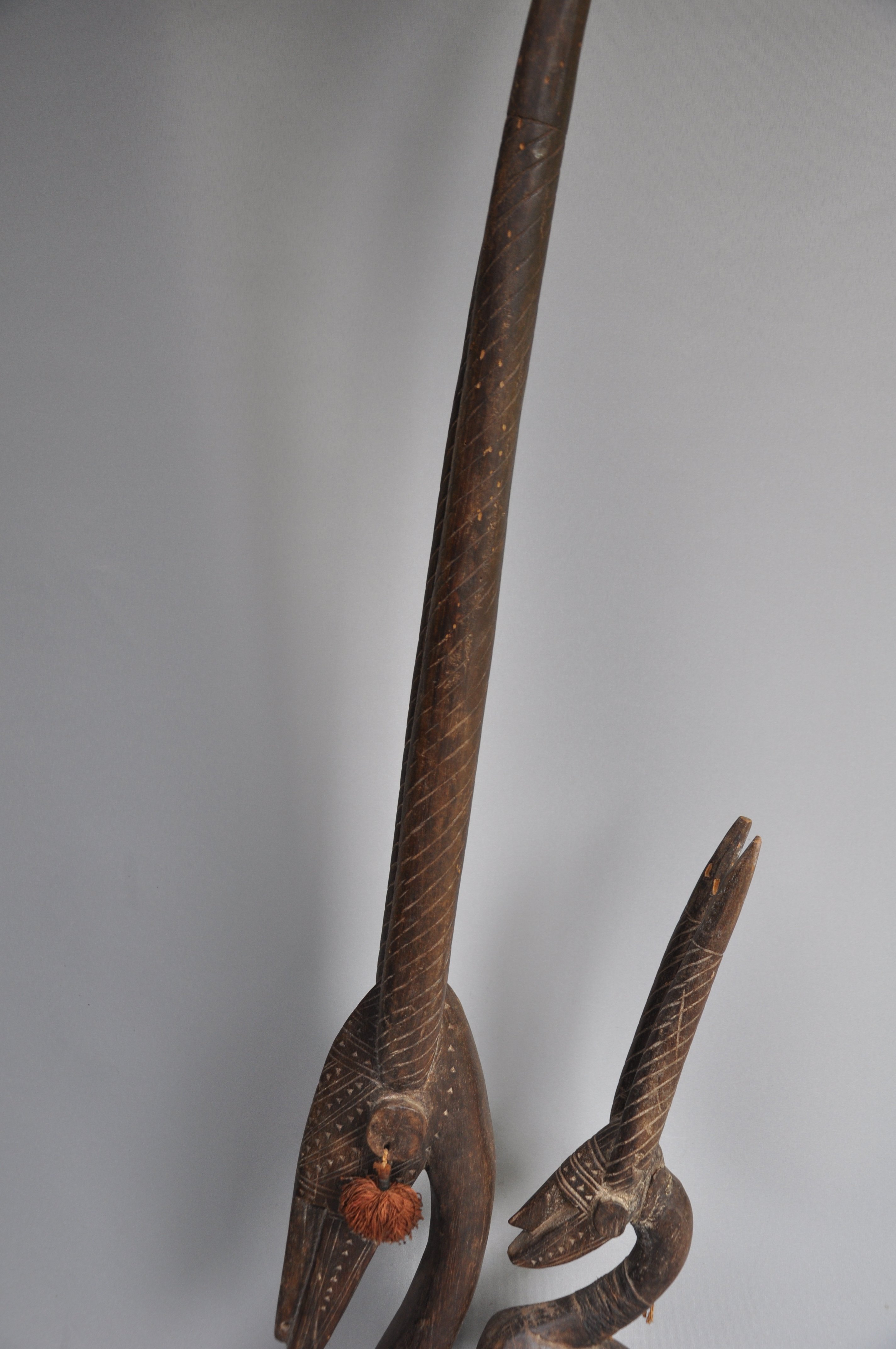 Chi Wara hoofdmasker, Bambara, Mali, ca 1970