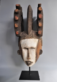 Mega large Igbo Afbogho Mmuo mask, Nigeria, ca 1970