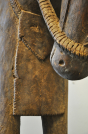 UNIQUE!! Huge wooden horse + rider, BAMBARA, nrth Mali, approx. 1950