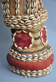 Uniek Afrikaans hoofdmasker met kauri schelpen - Mali - 1960-70