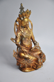 Unique Fire-Gilded Buddha from Nepal: A Symbol of Peace and Enlightenment