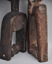 2x Baule weaving pulley, Ivory Coast, 2nd half of the 20th century