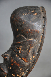 Aged passport mask of the DAN tribe, Liberia, approx. 1950