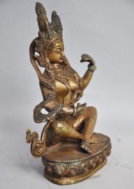 Verfijnde middelgrote bronzen TARA, Nepal, laat 20e eeuw