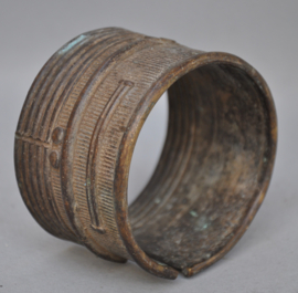 Oude tribale bronzen armband, Ghan, Burkina Faso, 1e helft 20e eeuw