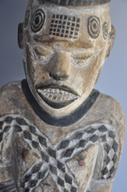 Mega groot janus beeld van de IBO, Nigeria, ca 1970