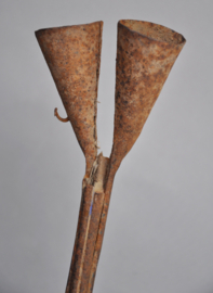 Iron tribal altar bells, FON, Benin, ca 1960