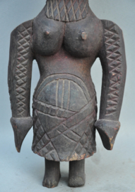 Wooden statue from the Terai region, Nepal, 21st century