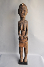 GREAT! Huge, tribally used MOSSI statue, Burkina Faso, approx. 1970