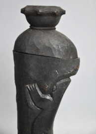 Large beetle nut container of processed bone, IFUGAO, 21st century