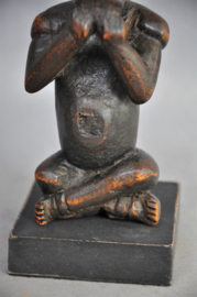 Old, tribally used altar statue, BACONGO/YOMBE, D.R. Congo, ~1950