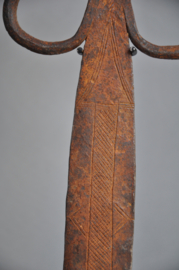 Extremely rare! Ceremonial spoon, fer noir, Ga'anda tribe, N East Nigeria