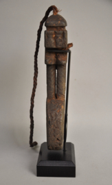 GREAT! Very old ghurra, churning stick conductor, Nepal, 1850-1900