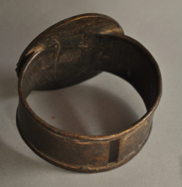 Zéér oude tribale bronzen armband vd GHAN, Burkina Faso, 1e helft 20e eeuw