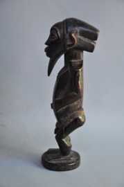Stylistically refined ancestor statue, BEMBE, DR Congo, ca 1970