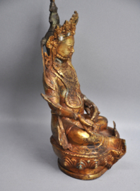 Unique Fire-Gilded Buddha from Nepal: A Symbol of Peace and Enlightenment