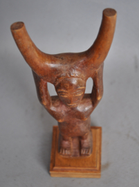 Refinedly carved catapult of the BAULE, Ivory Coast, 2nd half 20th century