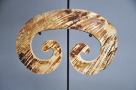 Dubbele BiPane, neusornament, ASMAT, Papoea Nieuw Guinea