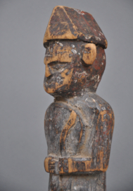 Old wooden tribal statue of a shaman, Nepal, mid 20th century