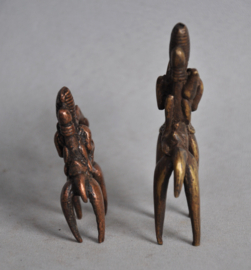 Twee bronzen paardjes met ruiters, SAO, Tsjaad, 21e eeuw