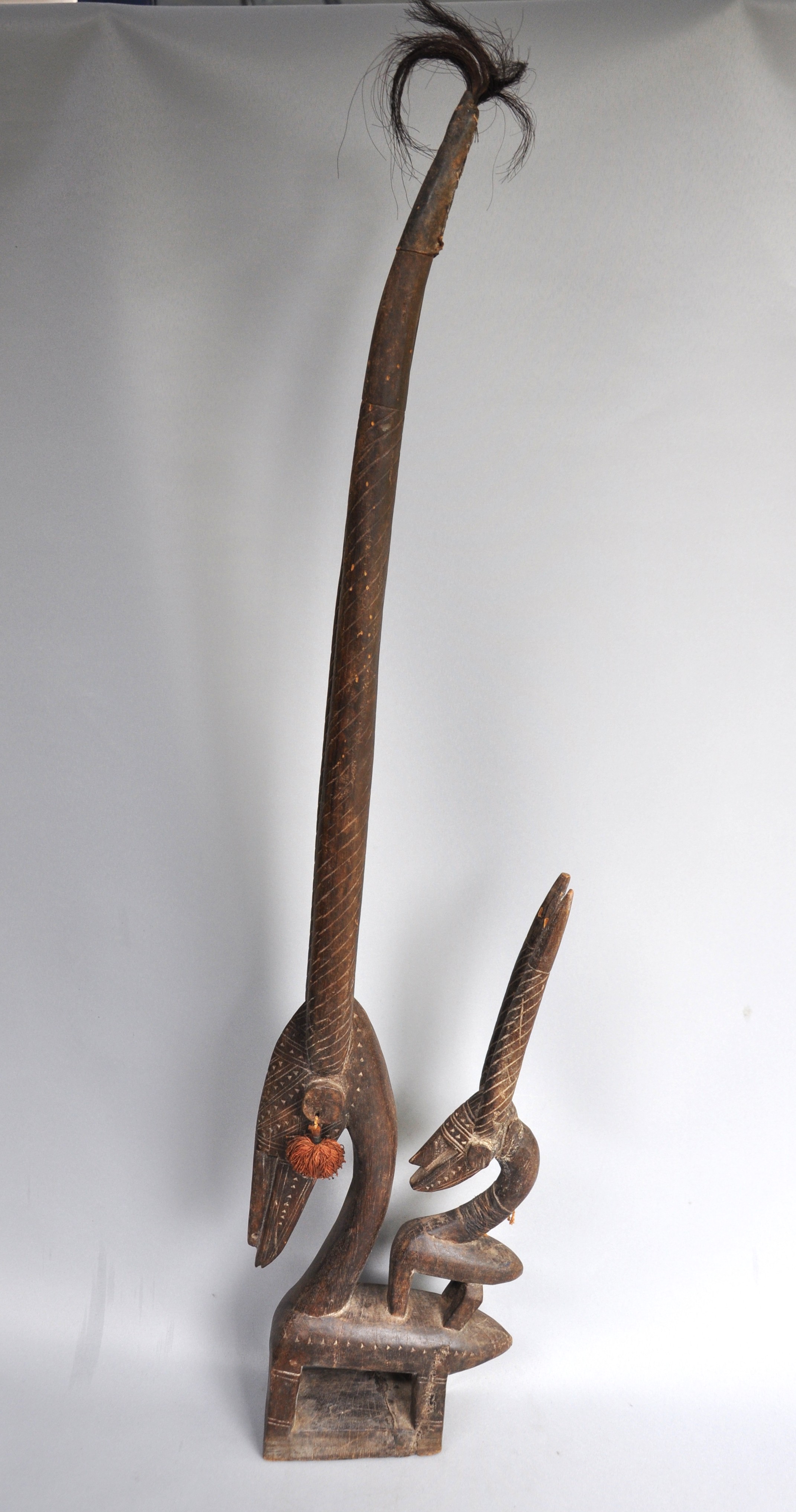 Chi Wara hoofdmasker, Bambara, Mali, ca 1970