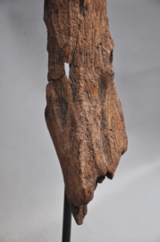 Groot oud voorouder paalbeeld, KUSASI, noord Ghana, midden 20e eeuw