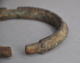 Two very old bronze bracelets, West Africa, 19th and 1st half 20th century