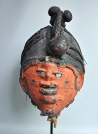 TOP! EKITI kalebas masker, Yoruba, Nigeria, midden 20e eeuw