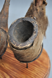 2 old tribal pipes, MOBA people, Northern Togo, mid-20th century