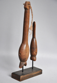 Lot van twee oude jachtfluitjes, MOSSI, BWA, Burkina Faso, 1940-60