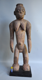 Large heavy female statue of the Montol/Afo from Nigeria, ca 1970