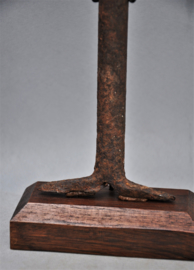 Old fer noir PHALLUS, fertility statue, FON, Benin, approx. 1950
