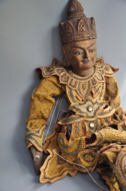 Vintage Thai puppet 95 cm – wooden head