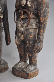 Rare, intensively tribally used FON couple, Benin, approx. 1950