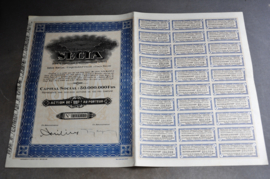 Aandeel uit de Congo, SECLA, Coquilhatville, Congo, 1927 ( code 3)
