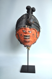 GREAT! EKITI gourd mask, Yoruba, Nigeria, mid 20th century