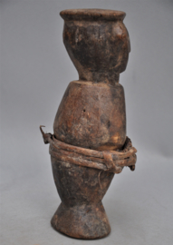Ancient, intensively used AZANDE statue, D.R. Congo, 1920-40