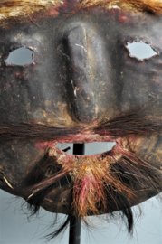 Metal shaman face mask, West Nepal