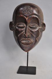 Beautiful sculpted CHOKWE facial mask, Angola, 2nd half 20th century