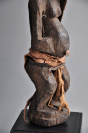 Very old, intensively used SONGYE statue, DR Congo, ca 1900