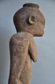 Large heavy female statue of the Montol/Afo from Nigeria, ca 1970