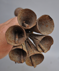 Iron tribal altar bells, FON, Benin, ca 1960