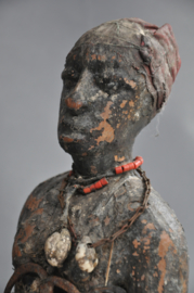 Rare, intensively tribally used FON couple, Benin, approx. 1950