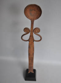 Extremely rare! Ceremonial spoon, fer noir, Ga'anda tribe, N East Nigeria