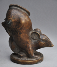 Bronzen rat met dubbele stempels, China, 1960-70