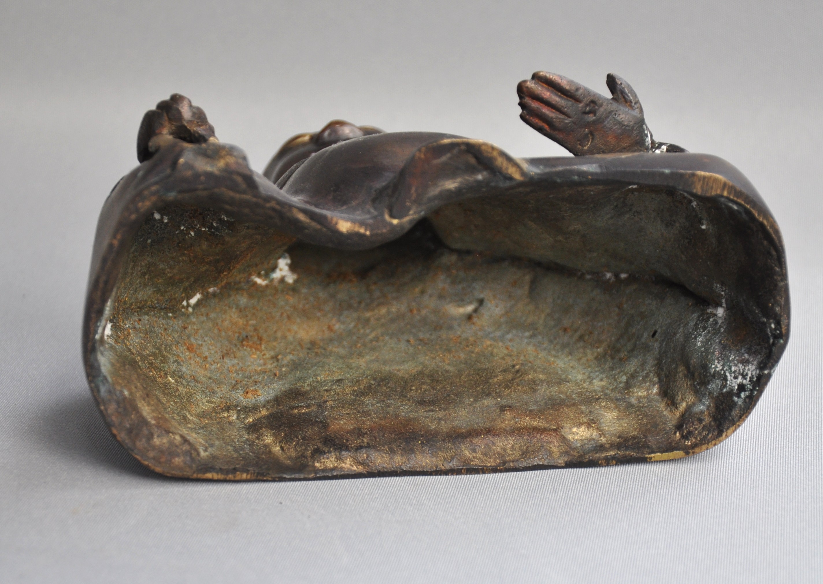 Bronzen Chinees geluksbeeld, 2e helft 20e eeuw