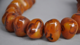 Necklace of copal beads, Nepal, late 20th century