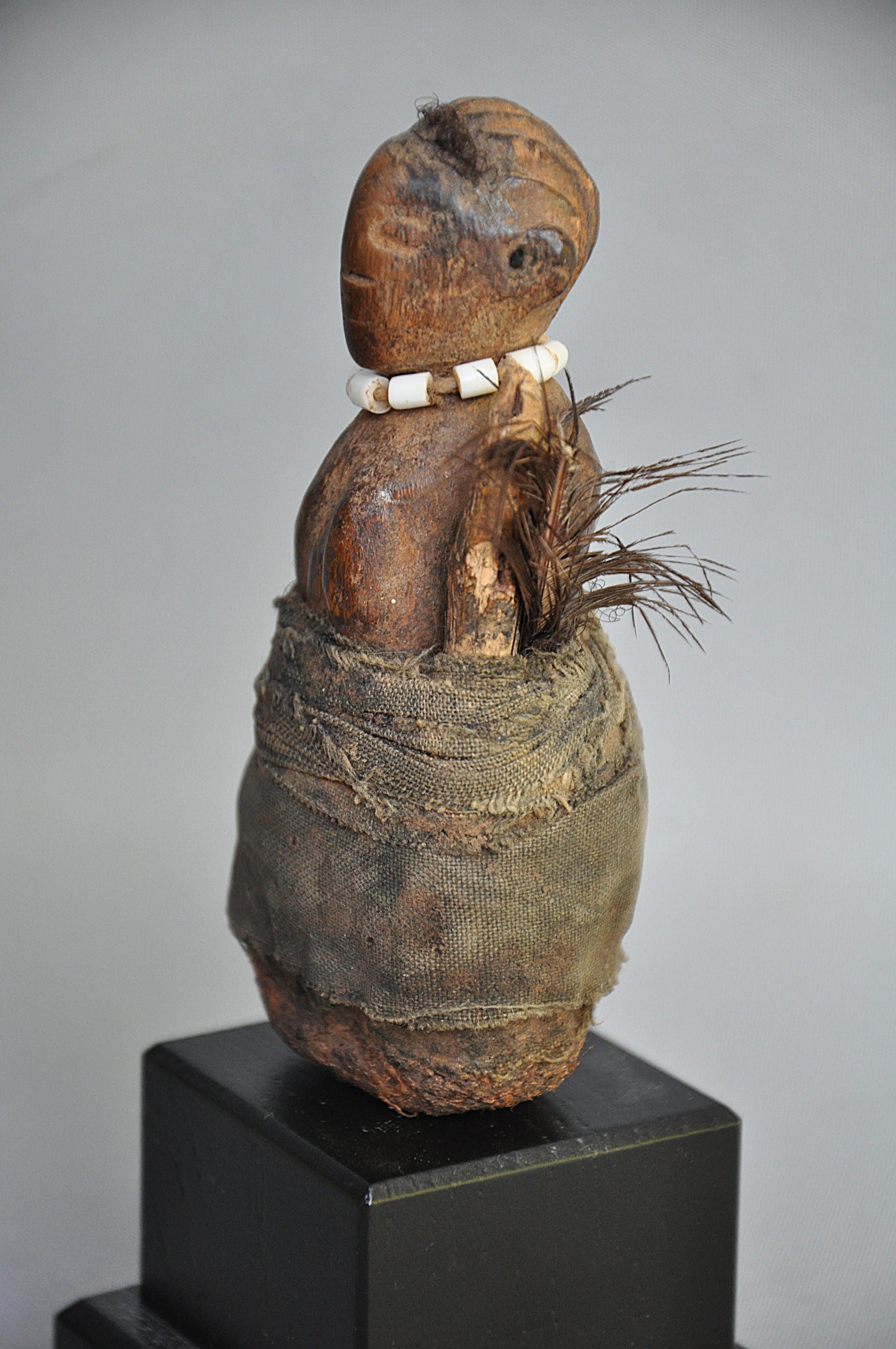Oud authentiek fetish beeldje, KUSU, DR Congo, 1920-1940