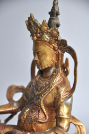 Unique Fire-Gilded Buddha from Nepal: A Symbol of Peace and Enlightenment